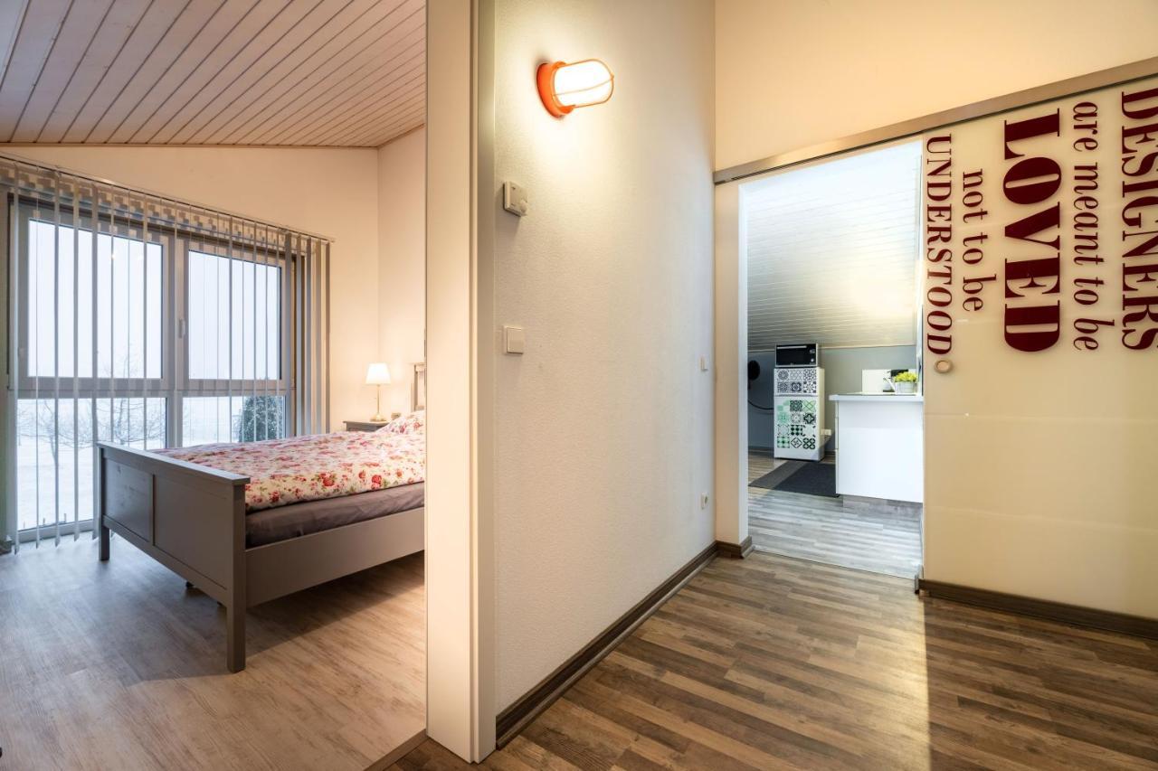 Gemuetliche Ferienwohnung Mit Panoramablick Muttensweiler Экстерьер фото